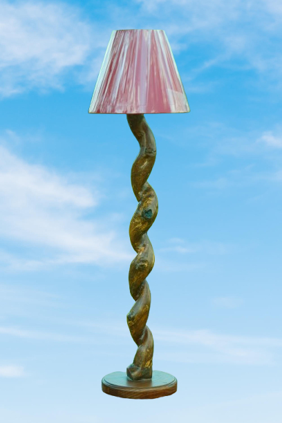 Handcrafted Wooden Table Lamp